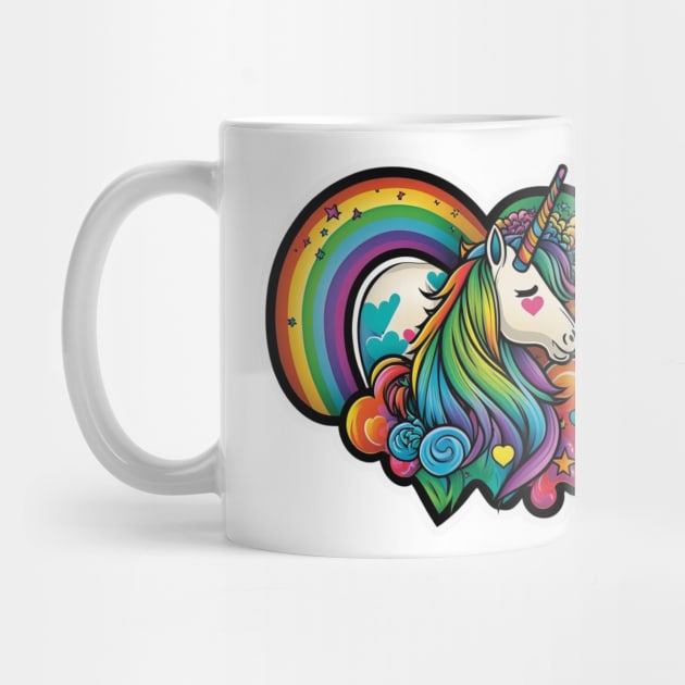 Groovy Psychedelic Unicorn by TheArtfulAllie